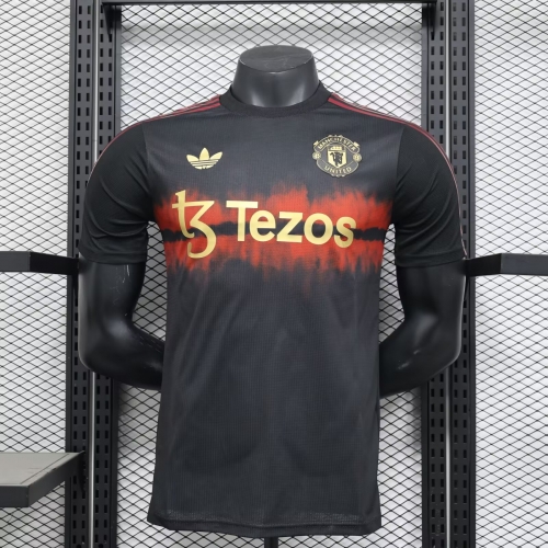 Player Version 2025/26 Snake Year Version Manchester United Black Thailand Soccer Jersey AAA-888