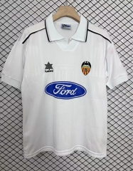 96/97 Retro Version Valencia Home White Thailand Soccer Jersey AAA-95