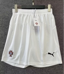 2025/26 Portugal Away White Thailand Soccer Shorts-315