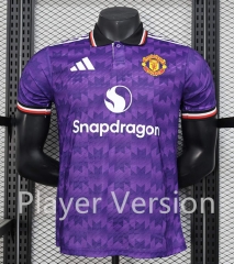 Player Special Version 2025-2026 Manchester United Purple Thailand Soccer Jersey AAA-888