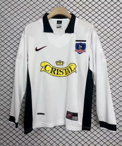 97-98 Retro Version Colo-Colo Home White LS Thailand Soccer Jersey AAA-1040/95