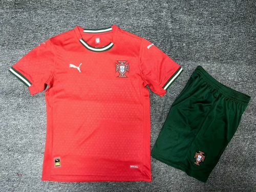 2025/26 Portugal Home Red Soccer Uniform-302/516/315