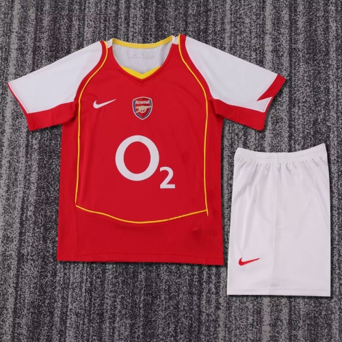 Kids 04-05 Retro Version Arsenal Home Red Kids/Youth Soccer Uniform-1040/811