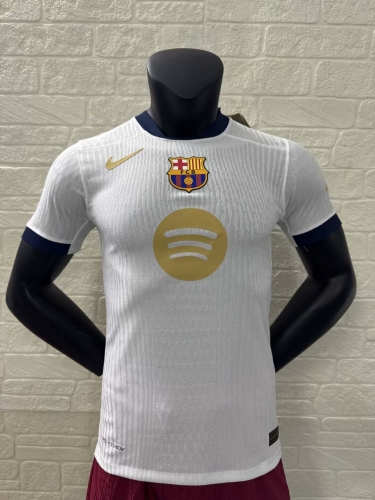 Player Version 2025/26 Barcelona White Thailand Soccer Jerseys AAA-16