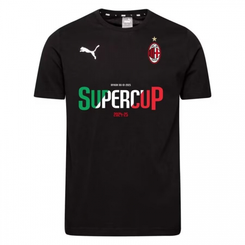 2024/25 AC Milan Black #2-3 Soccer Cotton T-Shirts-308