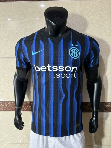 Player Version 2025/26 Inter Milan Home Blue & Black Thailand Soccer Jersey AAA-MY/308