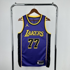 2023 Season Feiren Version Los Angeles Lakers NBA Blue #77 Jersey-311