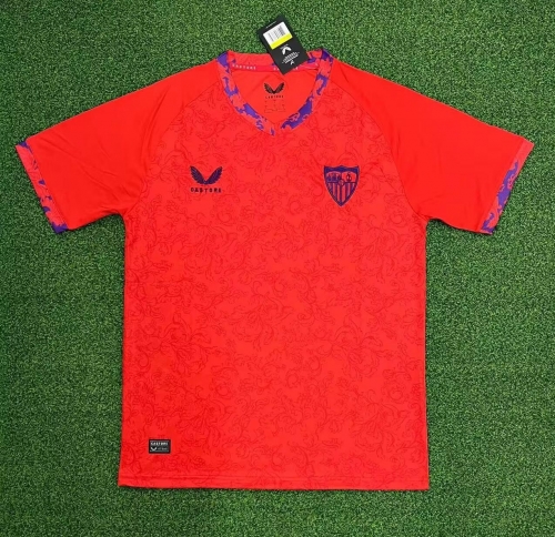 2024/25 Sevilla FC Away Red Thailand Soccer Jersey AAA-417/320