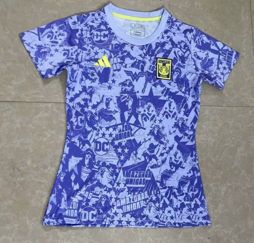 2025/26 Tigres UANL Blue Thailand Female Soccer Training Jerseys-36