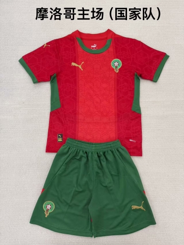 2025/26 Morocco Home Red Soccer Uniform-315/208