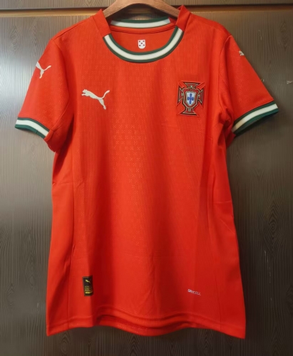 2025/26 Portugal Home Red Female Thailand Soccer Jersey-JJ