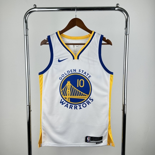 2023 Season Golden State Warriors White #10 V Collar Jersey-311