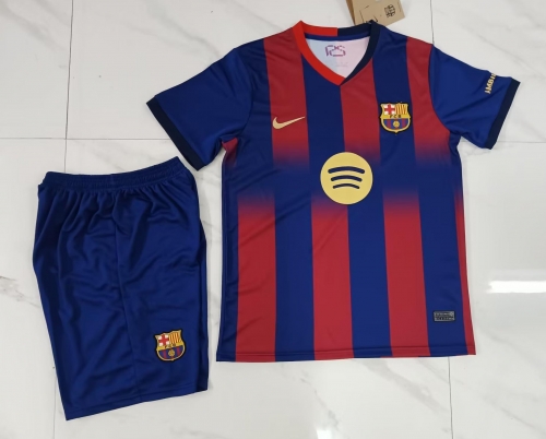 2025/26 Barcelona Home Red & Blue Soccer Uniform-315/SKE