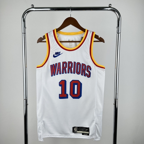 2025 Season Retro Version NBA Golden State Warriors White #10 Jersey-311