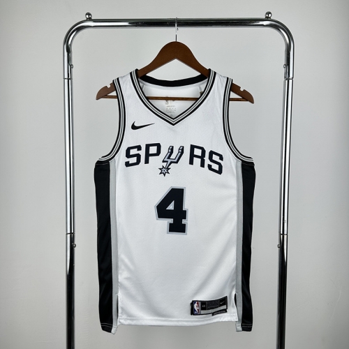 San Antonio Spurs NBA White #4 Jersey-311