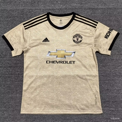 19-20 Manchester United Away Dark Yellow Thailand Soccer Jersey AAA-TJ/811