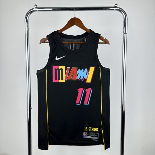 2022 City Version Miami Heat NBA Black #11 Jersey-311