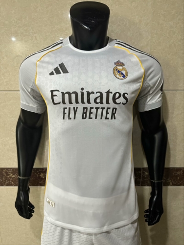 Player Version 2025/26 Real Madrid Home White Thailand Soccer Jersey AAA-MY/308