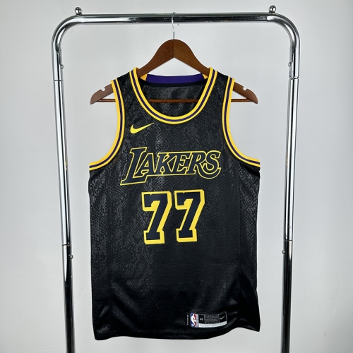 Snake Version Los Angeles Lakers NBA Black #77 Jersey-311