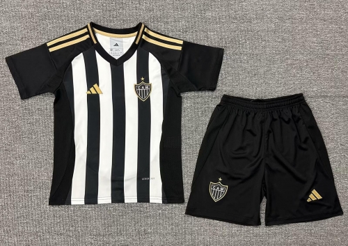 Kids 2025/26 Atlético Mineiro Home Red & White Kids/Youth Soccer Uniform-522