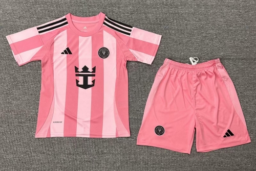 Kids 2025/26 Inter Miami CF Home Pink Kids/Youth Soccer Uniform-507/522