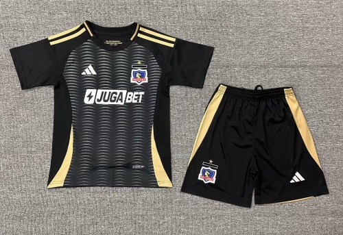 Kids 2025/26 Colo-Colo Away Black Kids/Youth Soccer Uniform-522/SKE