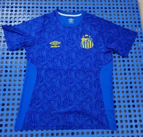 2024/25 Santos FC Blue Thailand Soccer Training Jerseys-LD