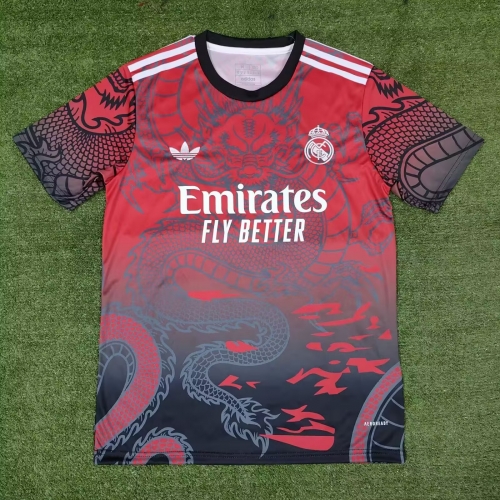 2025/26 Real Madrid Red Thailand Soccer Training Jerseys-416