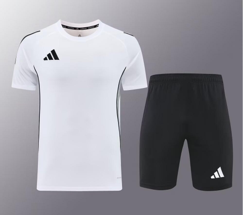 Addia 2024/25 #AD09 White Shorts-Sleeve Tracksuit Uniform-LH