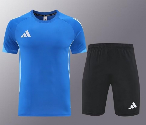 Addia 2024/25 #AD09 CaiBlue Shorts-Sleeve Tracksuit Uniform-LH