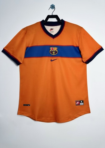 98-00 Retro Version Barcelona 2nd Away Orange Thailand Soccer Jersey AAA-1041/811