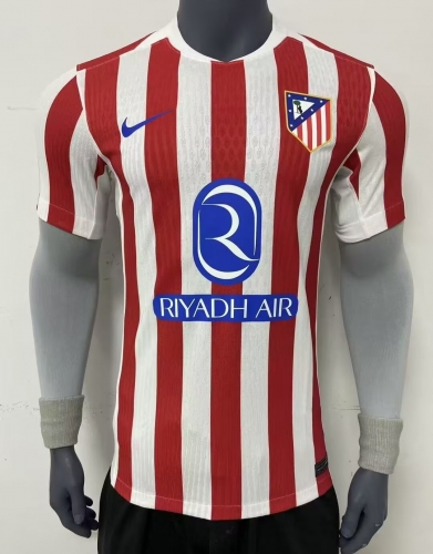 Player Verison 2025/26 Atletico Madrid Home Red & White Thailand Soccer Jersey AAA-308/MY