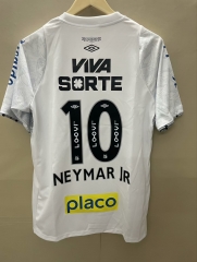 With Adv Name 2025/26 Santos FC Home White Thailand Soccer Jersey AAA-BX