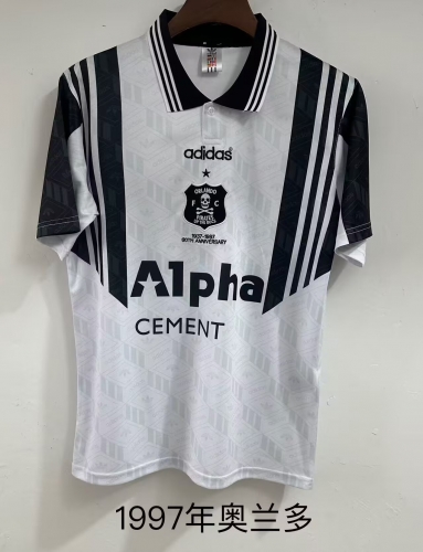 97 Retro Version Orlando Pirates White Thailand Soccer Jersey AAA-709