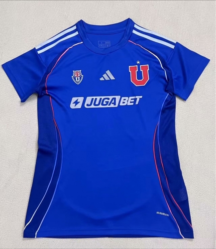 2025/26 Club Universidad de Chile Home Blue Female Soccer Jersey AAA-95