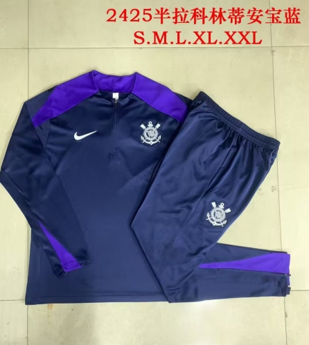 2024/25 Corinthians Royal Blue Tracksuit Soccer Uniform-815