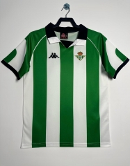 1998 Real Betis Home White and Green Thailand Soccer Jersey AAA-DG/503/811