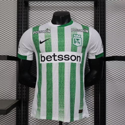 Player Version 2025/26 Atlético Nacional Home Green & White Thailand Soccer Jersey AAA-888/MY