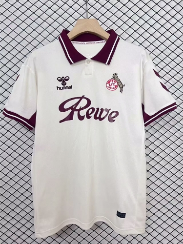 2025/26 Retro Commemorative Version FC Köln White Thailand Soccer Jersey AAA-95