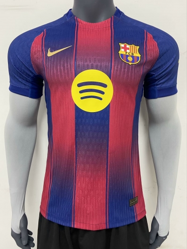 Player Version 2025/26 Barcelona Home Red & Blue Thailand Soccer Jerseys AAA-308