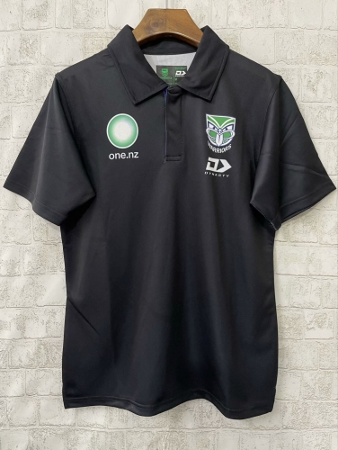 2025 Warriors Black Rugby Shirts-805