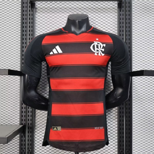 Player Version 2025/26 CR Flamengo Home Red & Black Thailand Soccer Jersey AAA-703/308/908