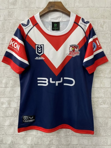 2025 Rooster Home Royal Blue Thailand Rugby Shirts-805