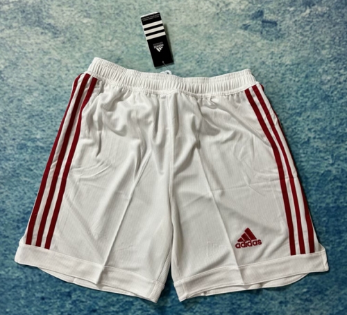 02 China Home White Soccer Shorts-313