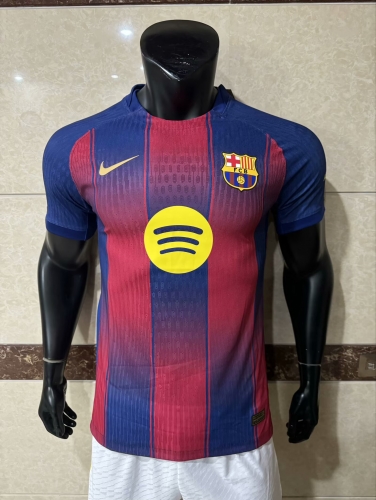 Player Version 2025/26 Barcelona Home Red & Blue Thailand Soccer Jerseys AAA-308/16/MY