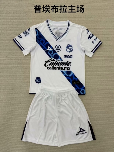 2024/25 Club Puebla Home White Soccer Uniform-208