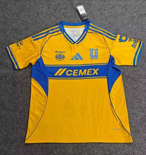 2025/26 Tigre UANL Home Yellow Thailand Soccer Jersey AAA-522/47/320