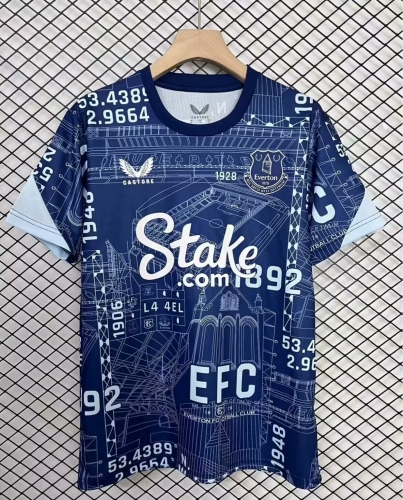 2025/26 Special Version Everton Blue Thailand Training Soccer Jerseys AAA-23/95