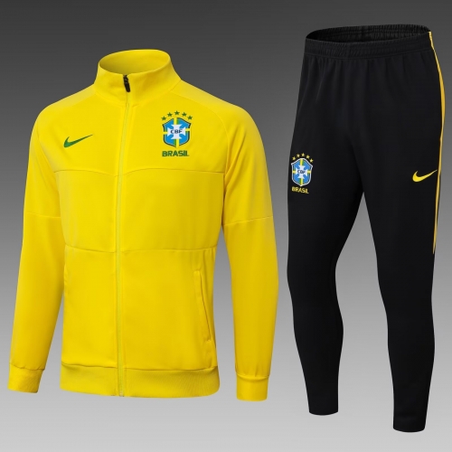 2024/25 Brazil Yellow Thailand Soccer Jacket Uniform-411