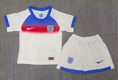 Kids 2025/26 England Home White Kids/Youth Soccer Uniform-A